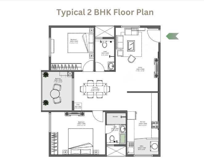 Ankura Meridian Whitefield Floor plan